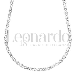 Girocollo catena oro bianco