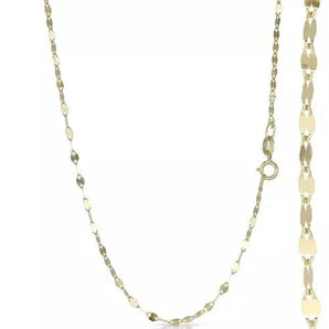 collier miroir or jaune 18 carats
