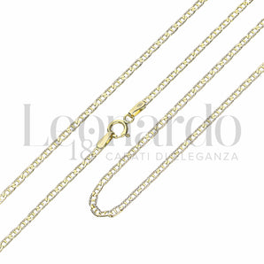 Collana catena diamantata oro giallo