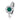 Bague femme large zircons or blanc