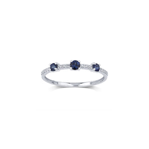 Bague trilogie or blanc