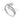 Anello trilogy con zirconi