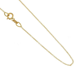 Chaîne rolo or jaune 9 carats