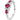 Bliss Anello trilogy diamanti e rubini 20091472