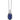 Collana bliss gioielli zaffiro e diamante oro bianco 18kt 20069990