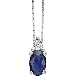 Collana bliss gioielli zaffiro e diamante oro bianco 18kt 20069990