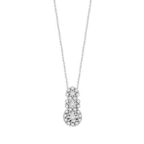 Bliss Collier trilogie or blanc et diamants 20102611