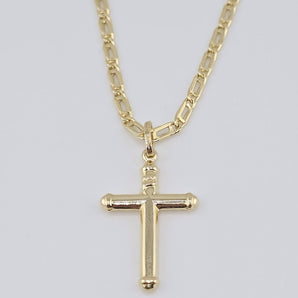 Collana croce oro giallo