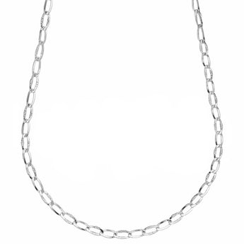 collana catena oro bianco