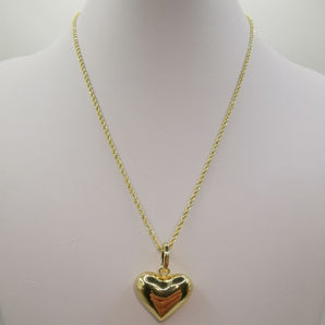 collana cuore oro giallo