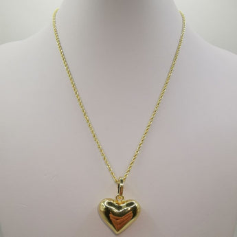 collana cuore oro giallo
