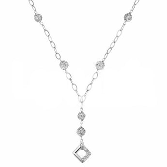 collana pendente oro bianco