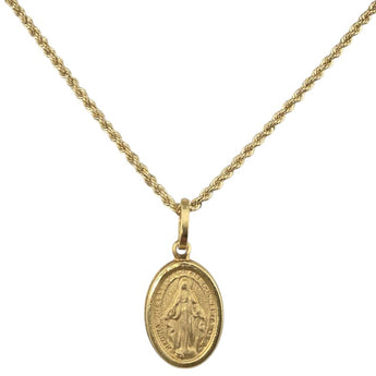 girocollo madonna miracolosa oro giallo