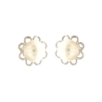 orecchini perle oro bianco
