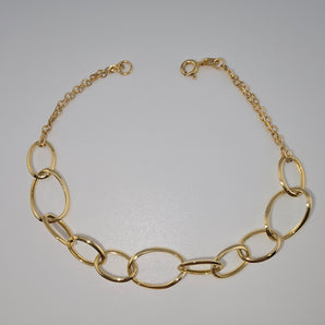 Bracelet chaîne femme or jaune 9ct