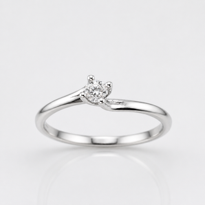 Bliss Solitärring mit Diamant Weißgold 20101305