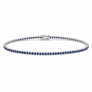 Bliss Tennisarmband, Saphire, Weißgold (20104370)