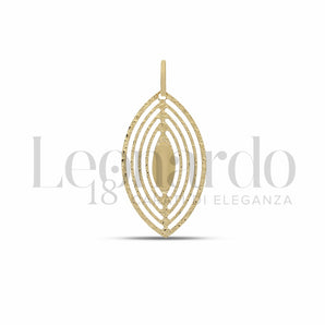 Pendente diamantato oro giallo