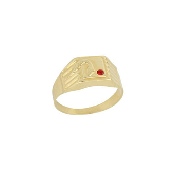 anello serpente oro giallo
