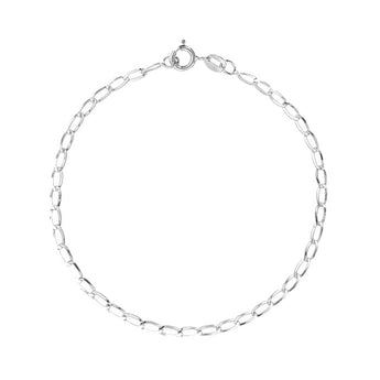 bracciale catena oro bianco