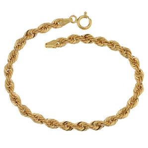 bracciale fune oro