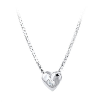 collana cuore diamante