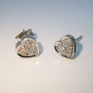 orecchini cuore diamanti
