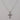 Collana uomo con croce diamanti oro bianco