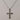 Collana uomo con croce diamanti oro bianco