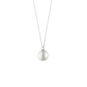 Bliss collana perla e diamante oro bianco (20092861)