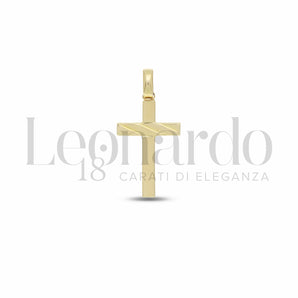 Pendentif croix or jaune