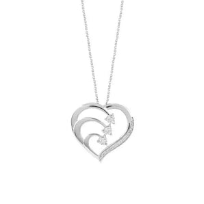 Halskette Herz Diamanten Schmuck Bliss 18kt Weißgold 20106586