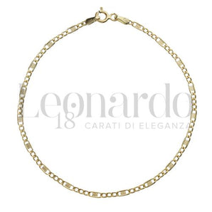 Bracciale maglia figaro oro giallo