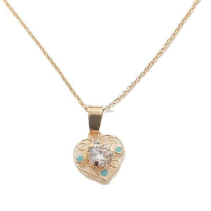 Collana cuore oro giallo