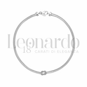 Bracelet tennis homme or blanc