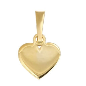 Pendentif cœur or jaune 9 carats