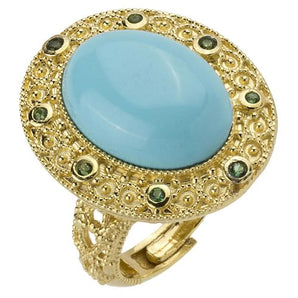 Anello donna con turchese argento 925 (ea104)