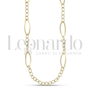 Collana laccio donna oro giallo 80cm