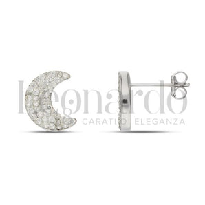 orecchini mezzaluna oro bianco