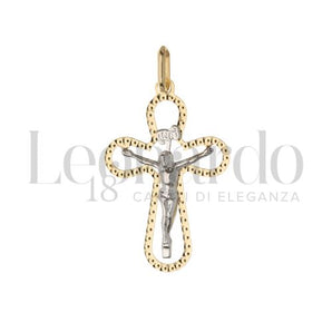 pendente croce oro giallo