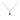 Collana coccinella oro bianco