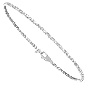 Bracelet tennis en or blanc 9 carats
