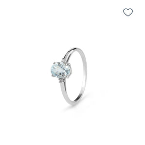 Anello bliss gioielli acqua marina e diamanti 20114462