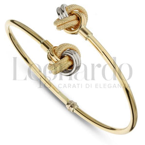 Bracciale rigido nodo oro giallo