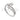Anello trilogy con zirconi