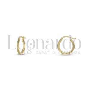 Orecchini cerchi in oro giallo 9kt