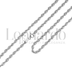 collana maglia americana oro bianco