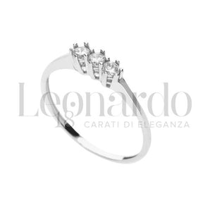 Anello Trilogy da Donna oro bianco