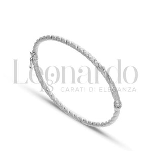 Bracciale rigido donna oro bianco