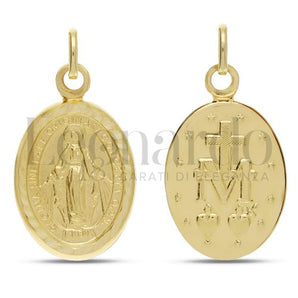 Ciondolo madonna miracolosa oro giallo